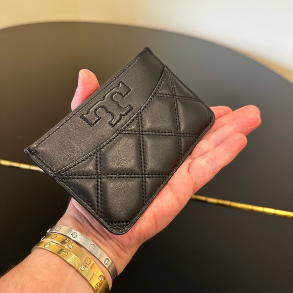 NWT Authentic luxury preppy Tory Burch Rare Black Savannah Card Case - Picture 12 of 17